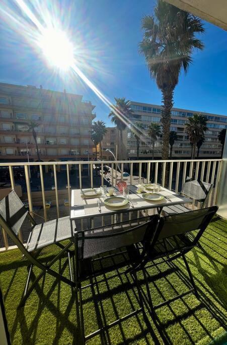Appartement 20 Mts Plage, Pl Mediterranee, Vue Mer Parking กาเนต์-อ็อง-รูสซียง ภายนอก รูปภาพ